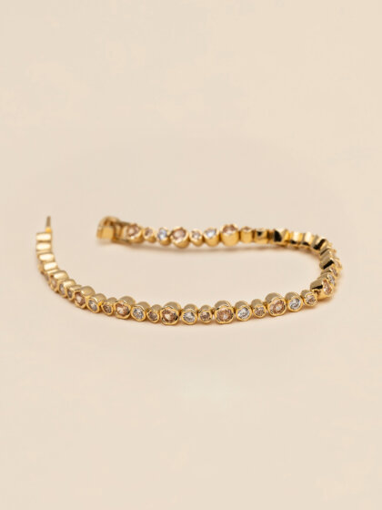 Hermes tennis bracelet - Crystal / champagne