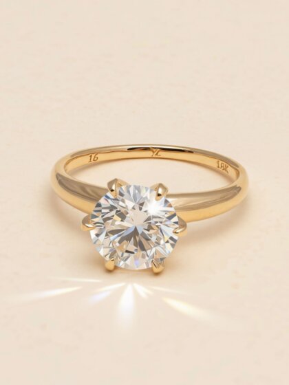 Tiara Diamond Ring 2ct/18k IGI certificate