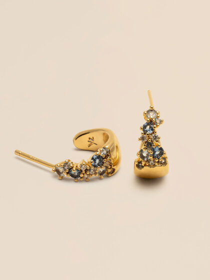 Petite Meadow earrings - Blue shade