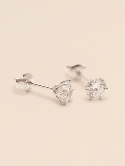 Tiara diamond studs 1ct (0.5ct+0.5ct) 18K (white gold)