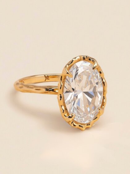 Luminary Diamond ring 3CT/18K IGI certificate